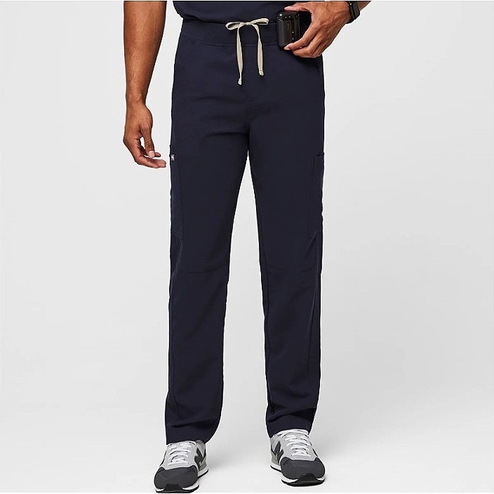 Figs Men's Axim Cargo Scrub Pants Size Xl Navy Medical Healthcare Uniform Euc